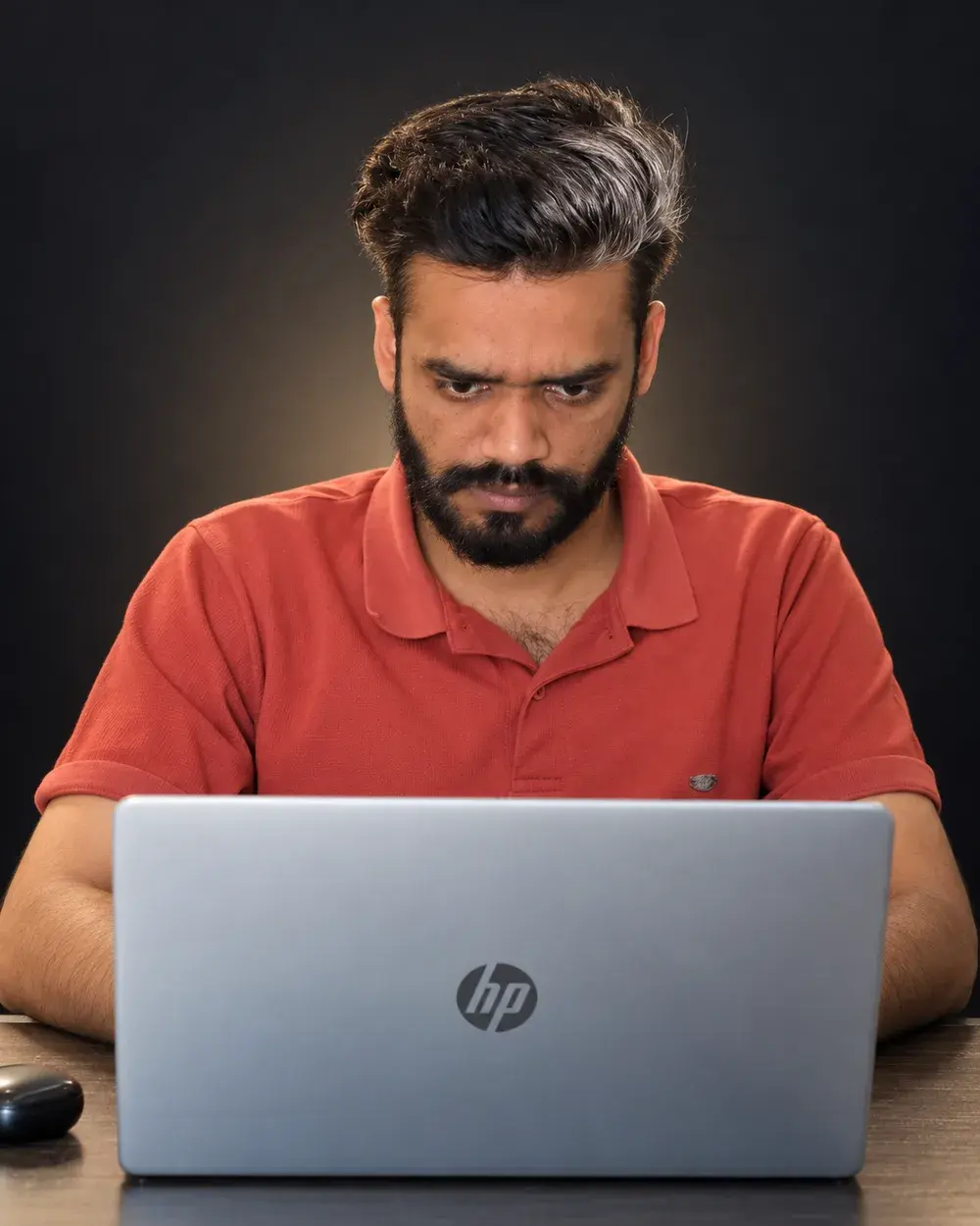 Atif Chattha, Etsy seller and BWOK Batch 1 student, at a laptop